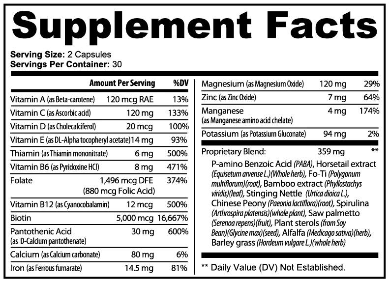 Veetify Hair, Skin and Nails Vitamins